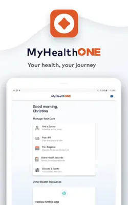 MyHealthONE android App screenshot 3